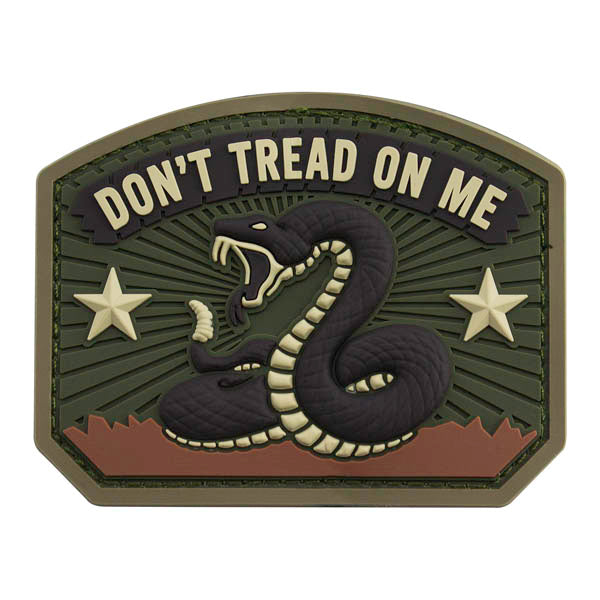 Don't Tread on Me PVC Patch - Multicam Morale Patches
