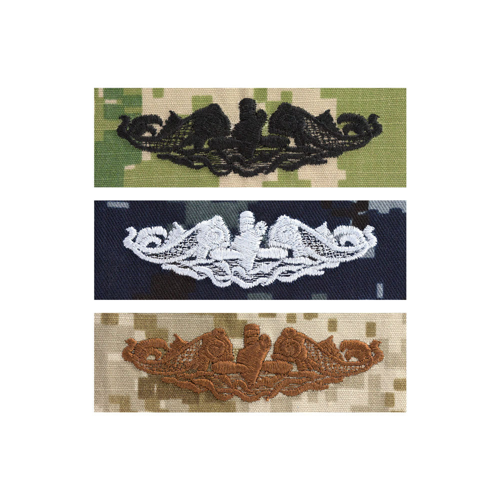 US Navy Embroidered Badge - Enlisted Submarine Badges