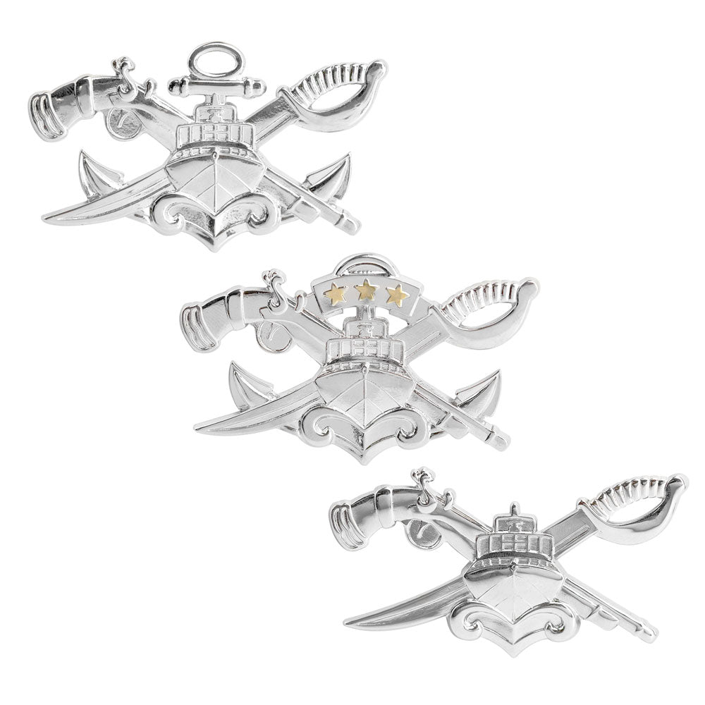 Navy SWCC Special Warfare Combatant Crew Badge - Mirror Finish badges