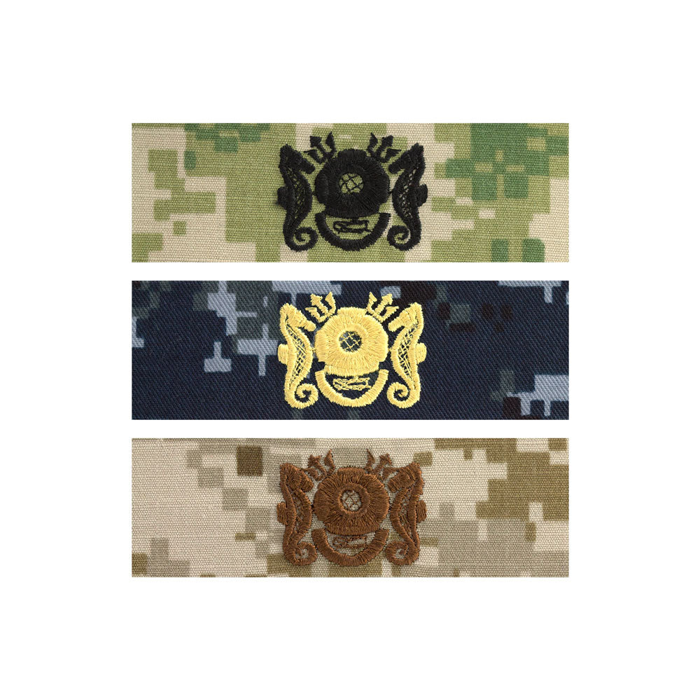 US Navy Embroidered Badge - Diving Officer Badges