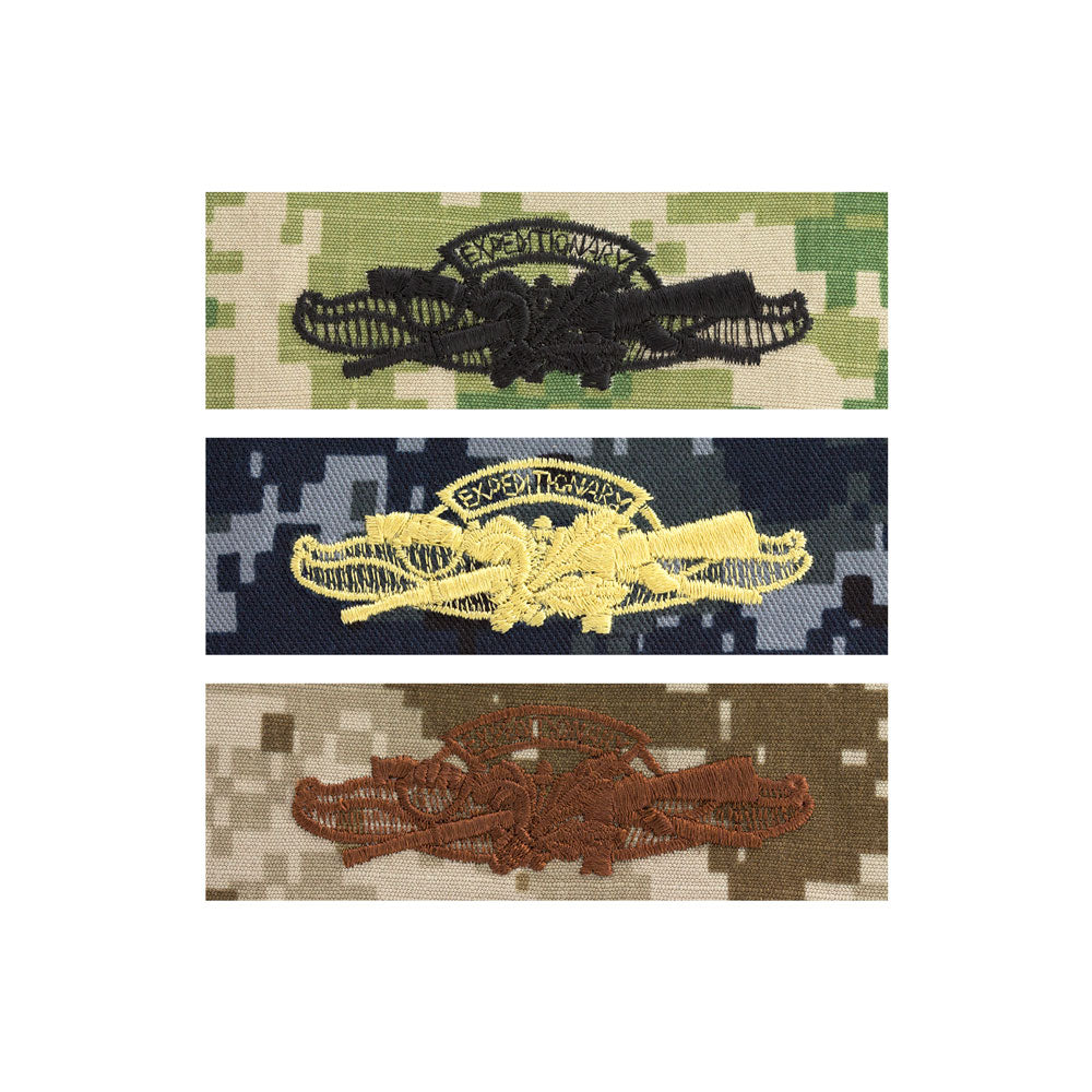 US Navy Embroidered Badge - Expeditionary Warfare Supply Officer Badges
