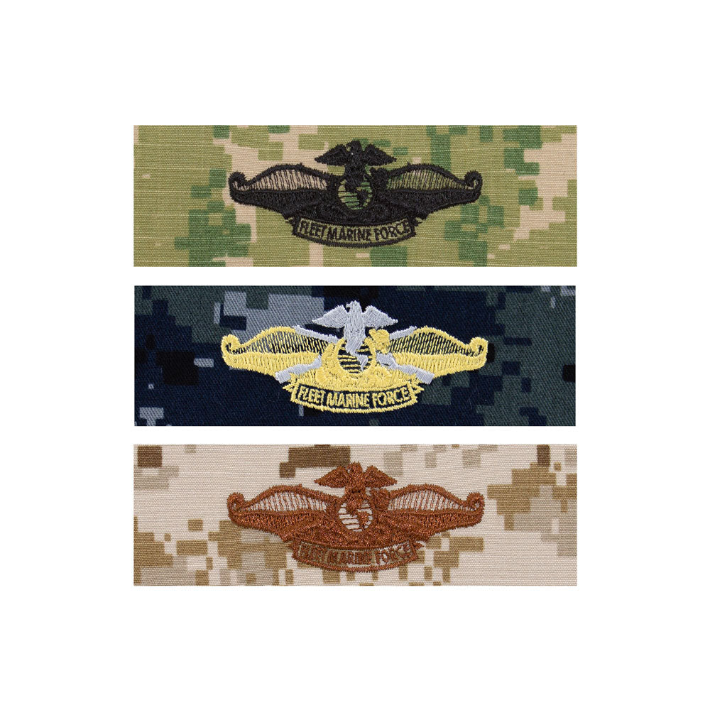 US Navy Embroidered Badge - Fleet Marine Force Officer Badges