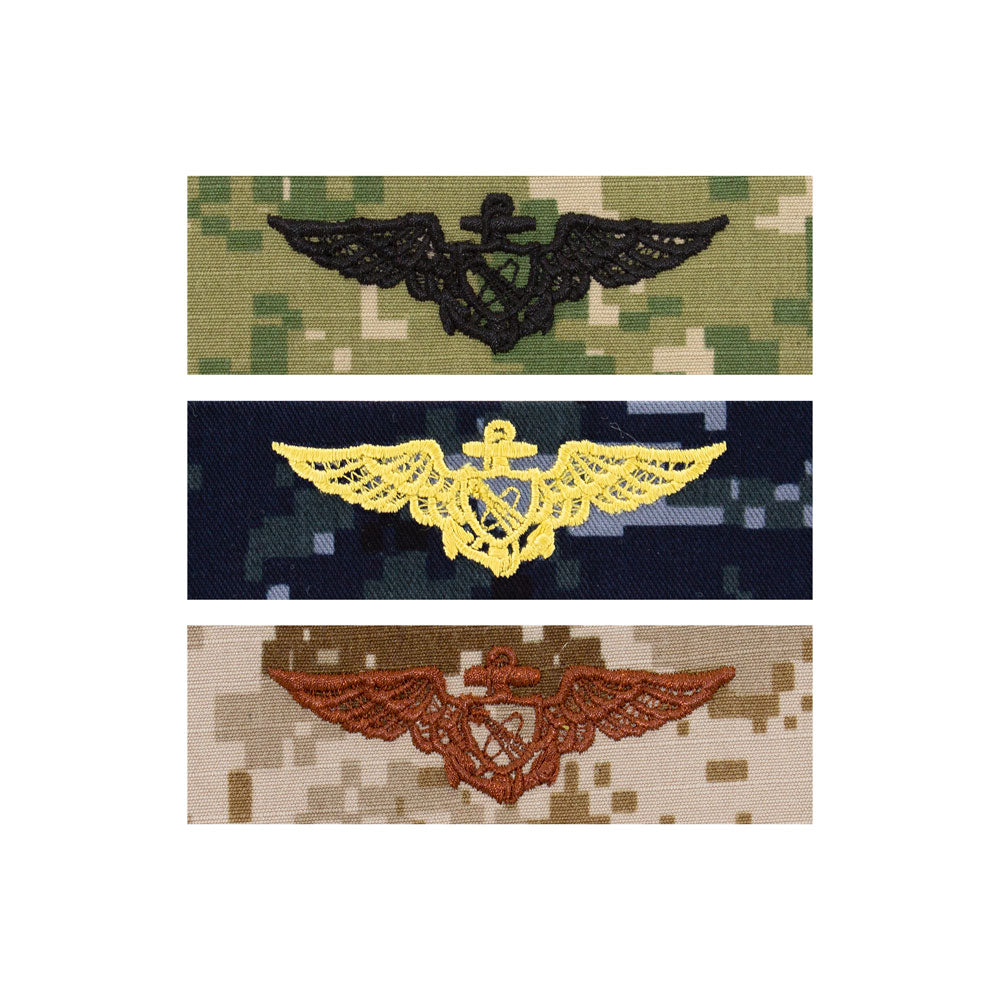 US Navy Embroidered Badge - Pilot Astronaut Badges