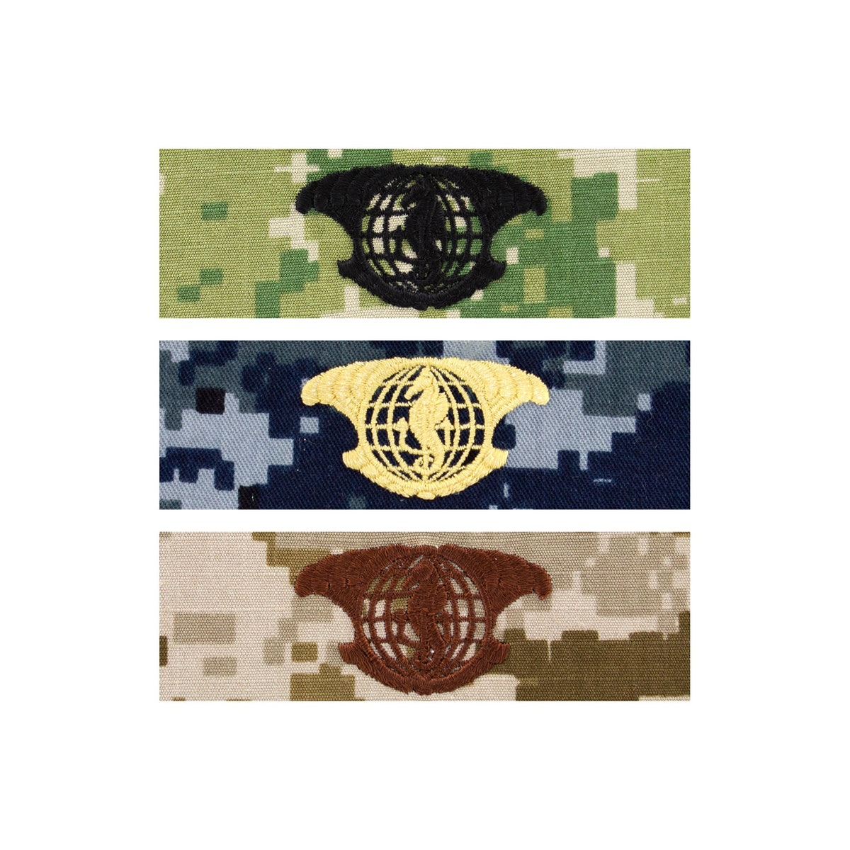US Navy Embroidered Badge - IUSS Officer Badges