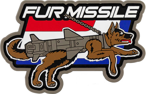 Fur Missile Tactical Dog PVC Patch