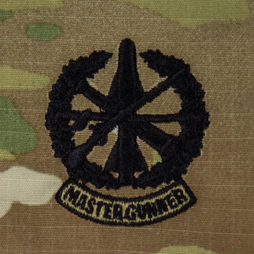Embroidered Master Gunner Badge Badges