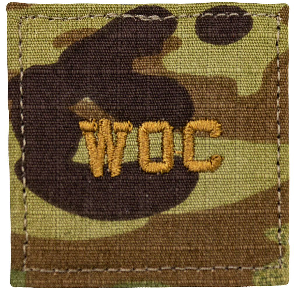 Warrant Officer Candidate WOC Gold Thread OCP/Scorpion Patch Patches and Service Stripes