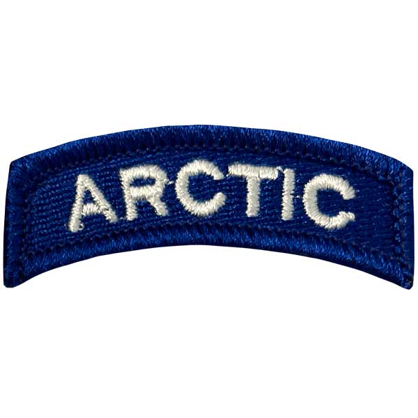 Arctic A Tab - Blue / White Lettering Patches and Service Stripes