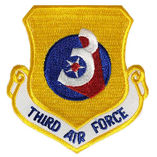 Third Air Force Patch Patches and Service Stripes