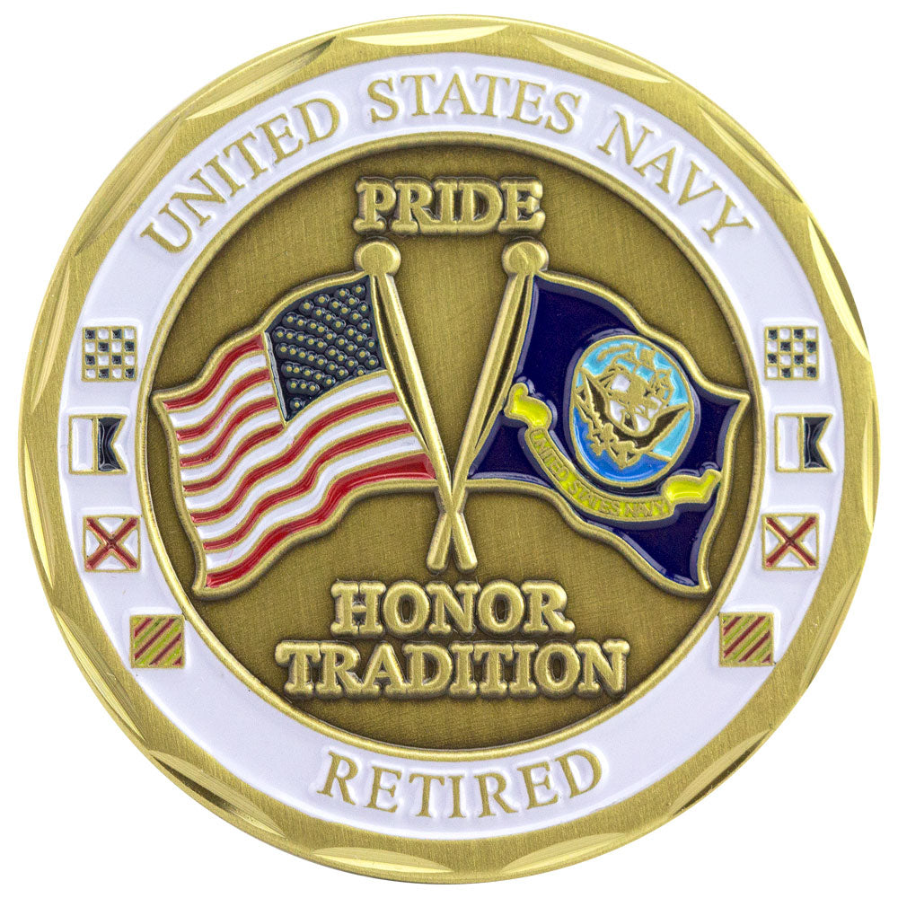 U.S. Navy Retired Coin Challenge Coins
