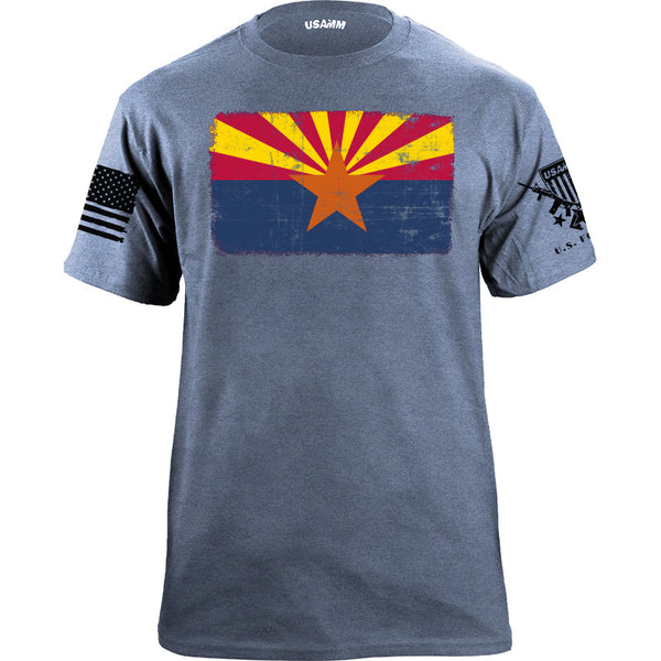 Distressed Arizona Flag T-Shirt | USAMM