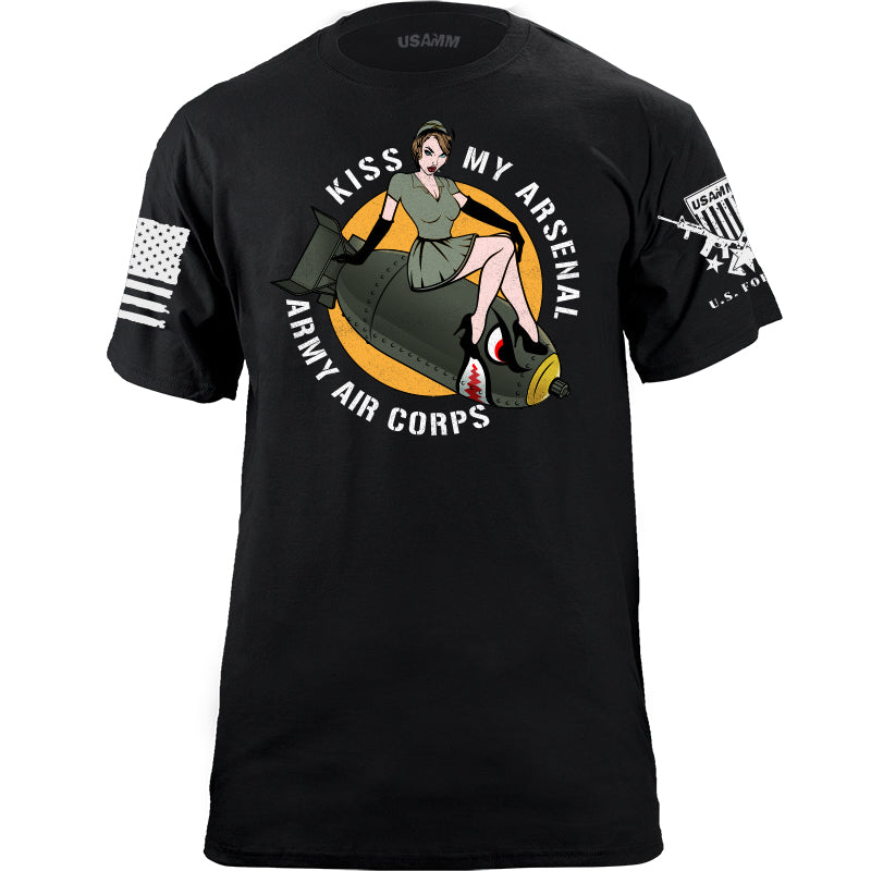 US ARMY AIR CORPS BOMB PINUP Tshirt Shirts YFS.2.002.1.BKT.1
