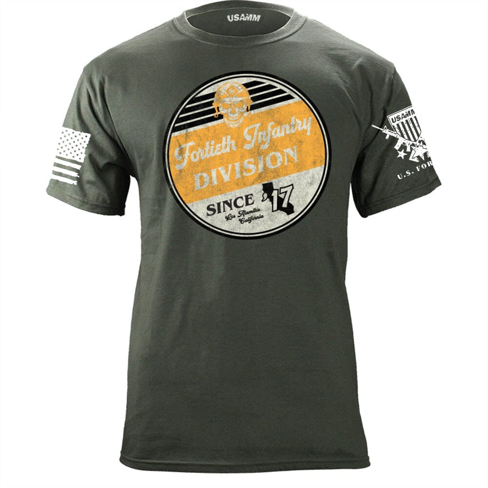 Infantry Division Retro Circle T-Shirts Shirts & Tops 56.156.MG