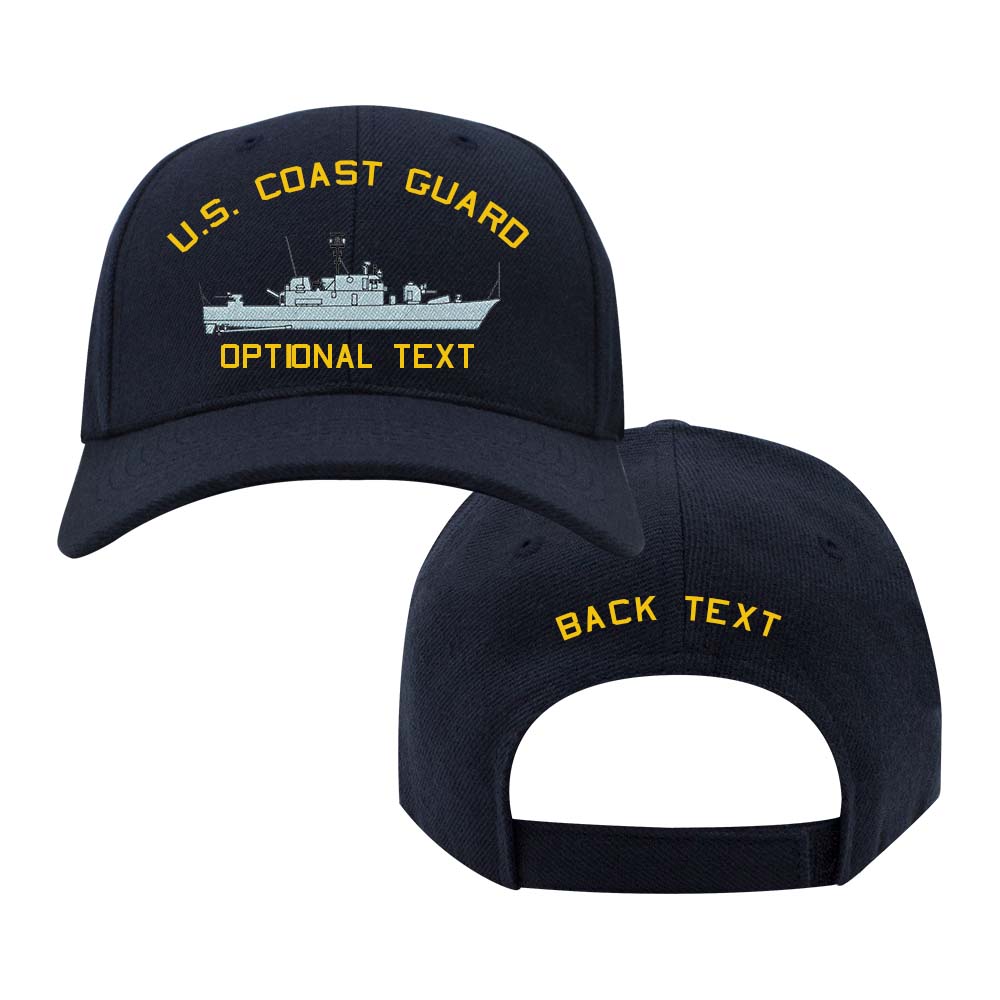 Coast Guard Custom Ship Cap - Asheville Class Gunboat Hats and Caps