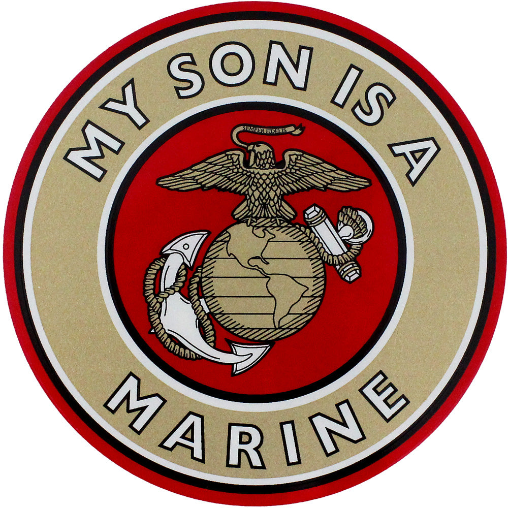 My Son Is A Marine Clear Decal Stickers and Decals BP-0087
