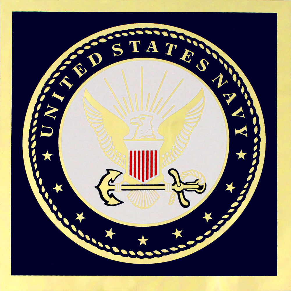 Navy With Seal Metallic Decal Stickers and Decals BP-0135