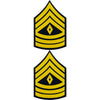 Army Enlisted Rank Decal 2 pc.