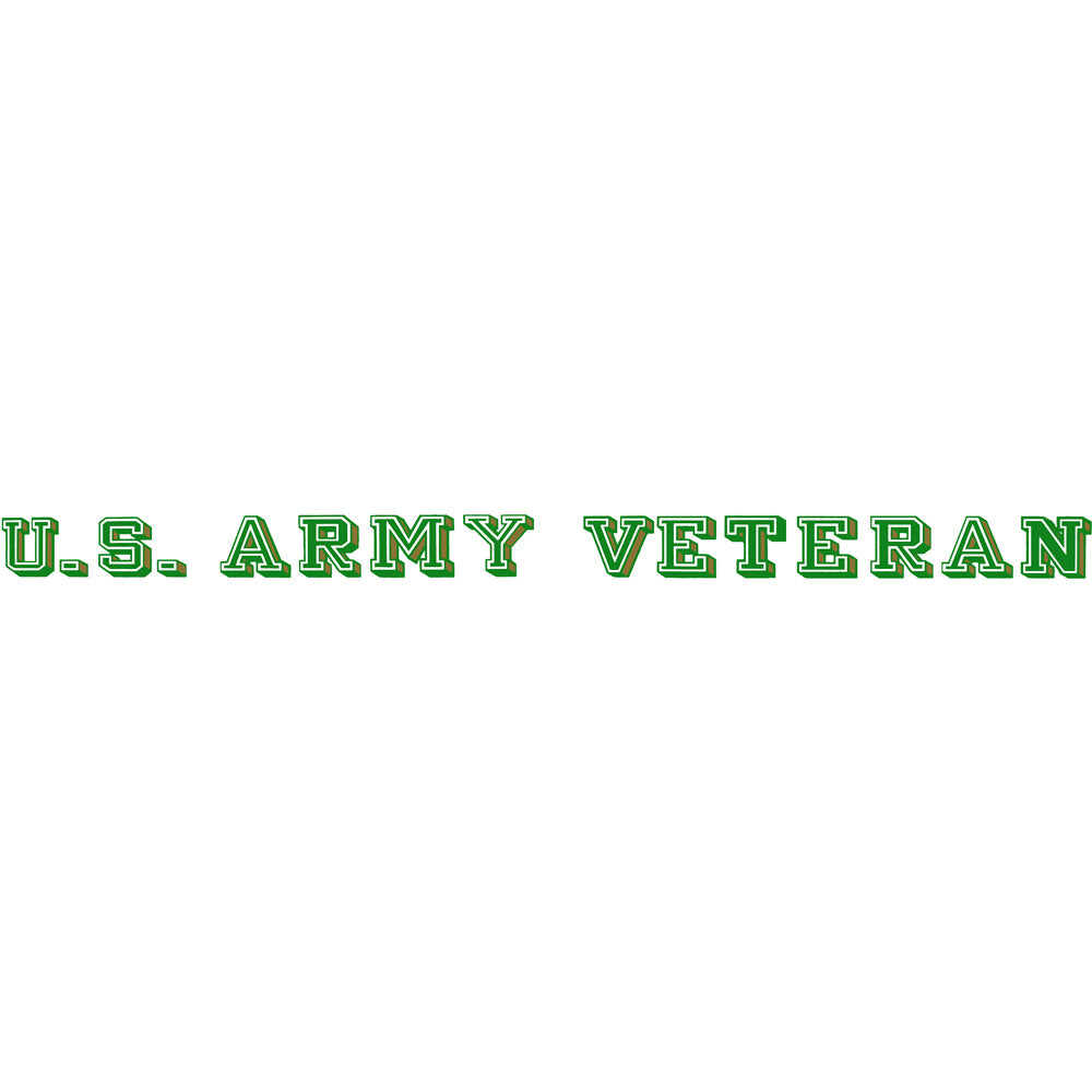 U.S. Army Veteran Clear Window Strip Stickers and Decals BP-0535