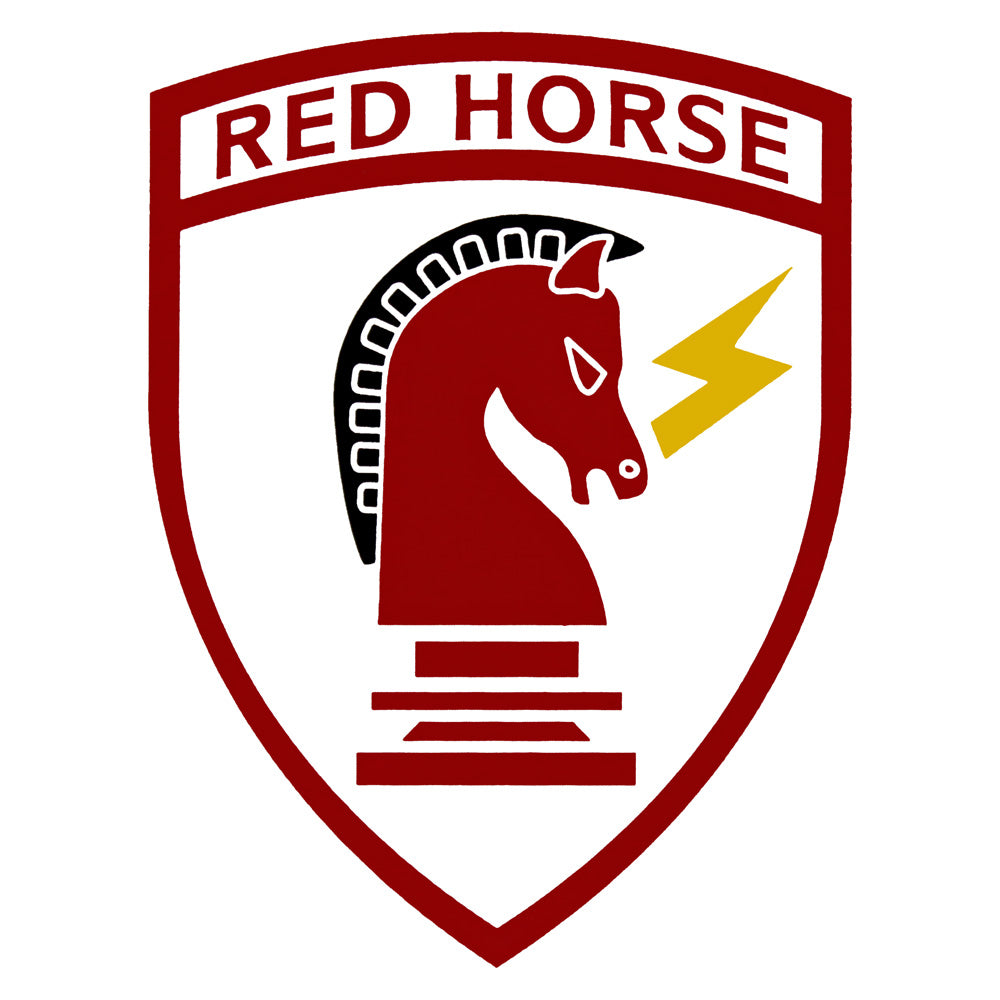 Civil Engineer Red Horse Clear Decal Stickers and Decals BP-0710