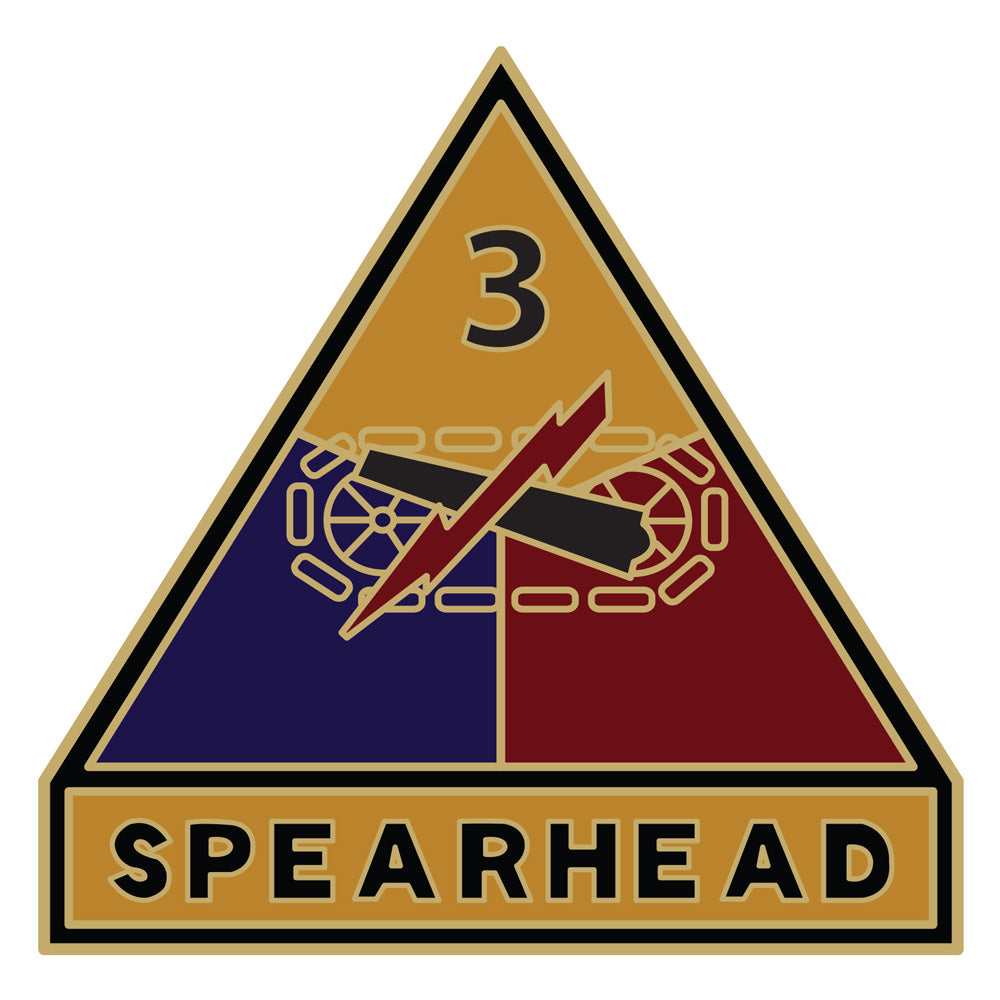 CSIB Sticker - 3rd Armored Division Decal Stickers and Decals BP-1312
