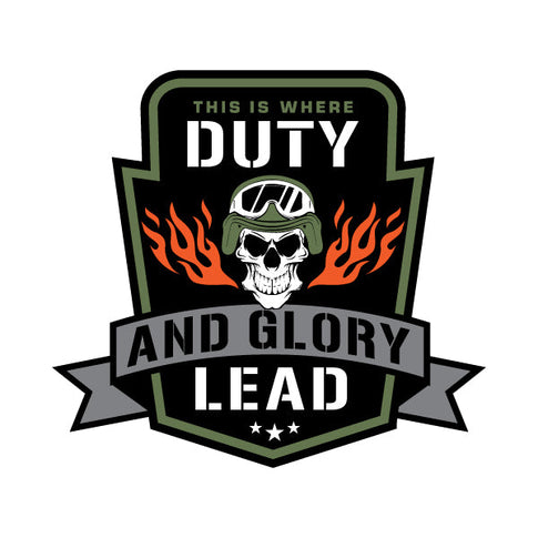 Duty and Glory Lead Vinyl Decal