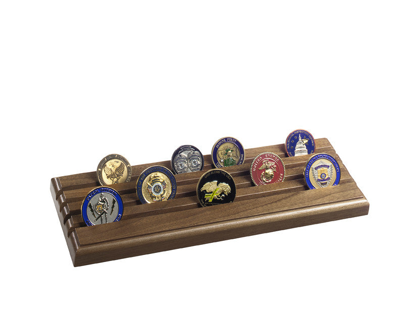 4-Row Challenge Coin Rack Shadow Boxes, Display Cases, and Presentation Cases BOX-009