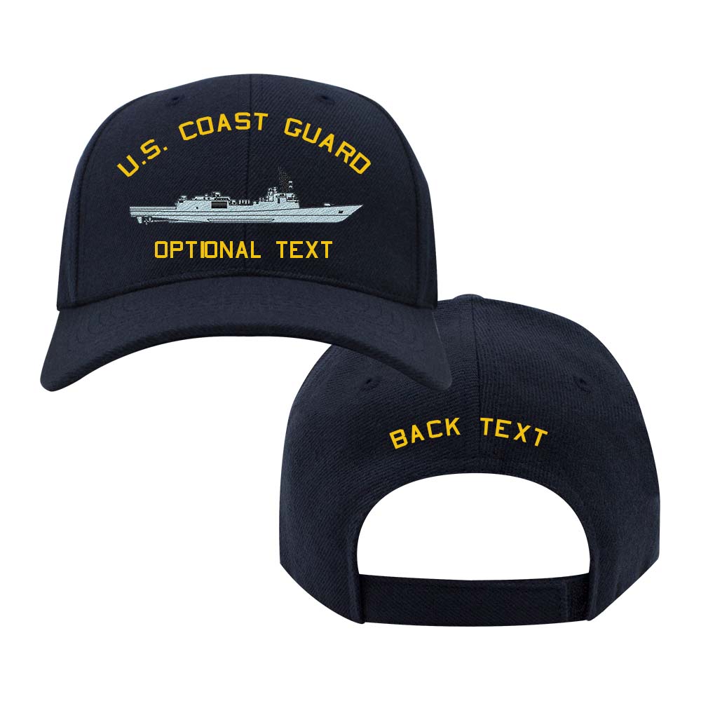 Coast Guard Custom Ship Cap - Constellation Class Guided-Missile Frigate Hats and Caps