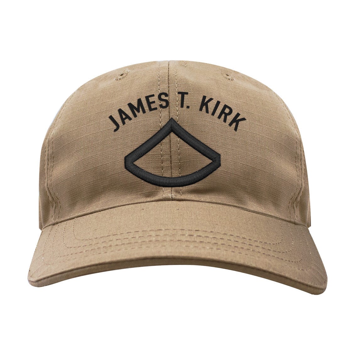 Army Enlisted Custom Rank Caps - Coyote Hats and Caps COY.PVC