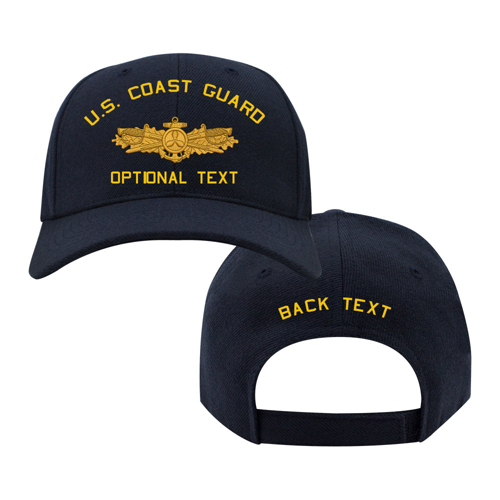 Coast Guard Custom Ship Cap - Engineering Duty Officer EDO Insignia Hats and Caps