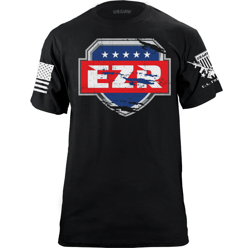 EZR Shield Distressed T-shirt Shirts YFS.6.026.1.BKT.1