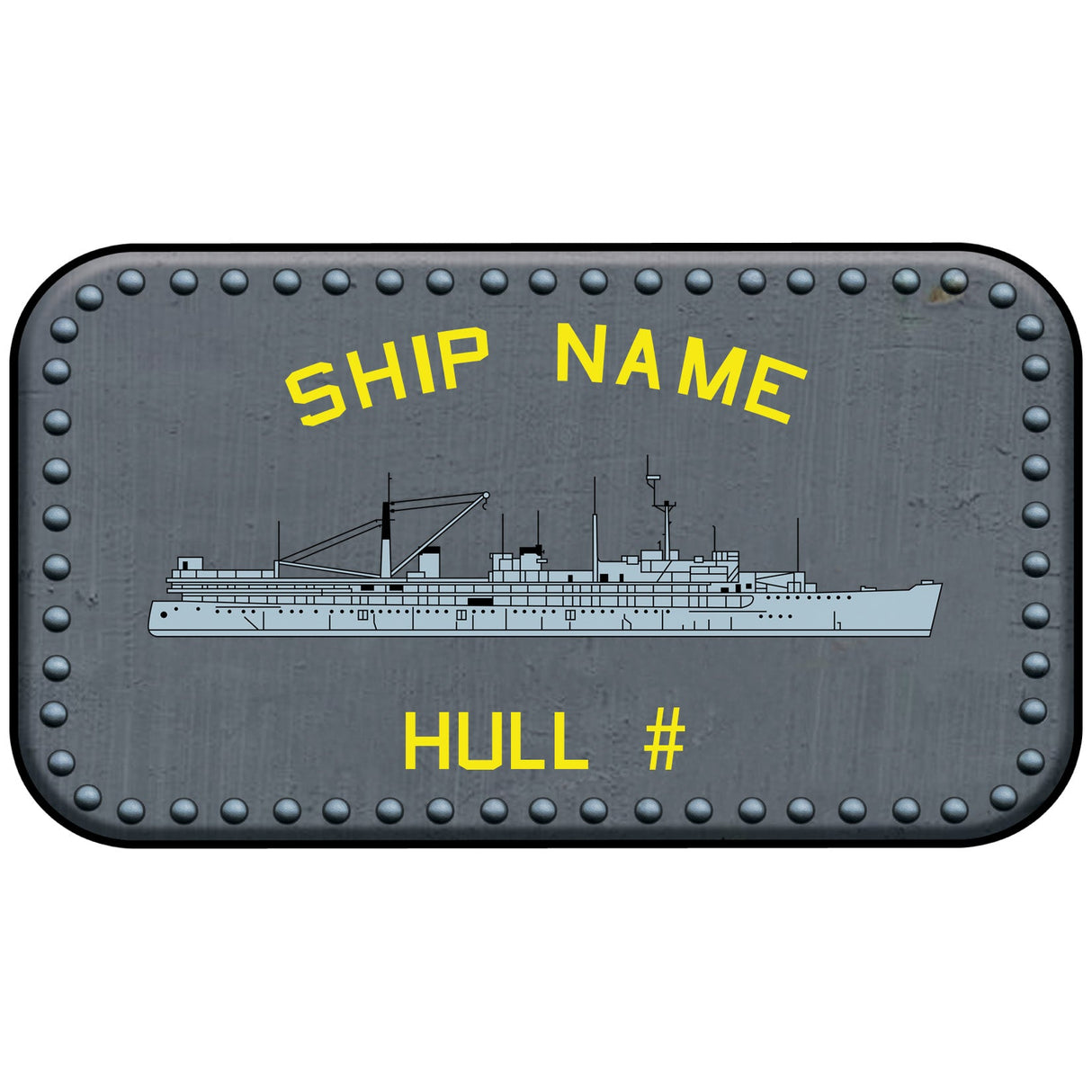U.S. Navy Custom Ship Sticker Stickers and Decals Fulton.sticker