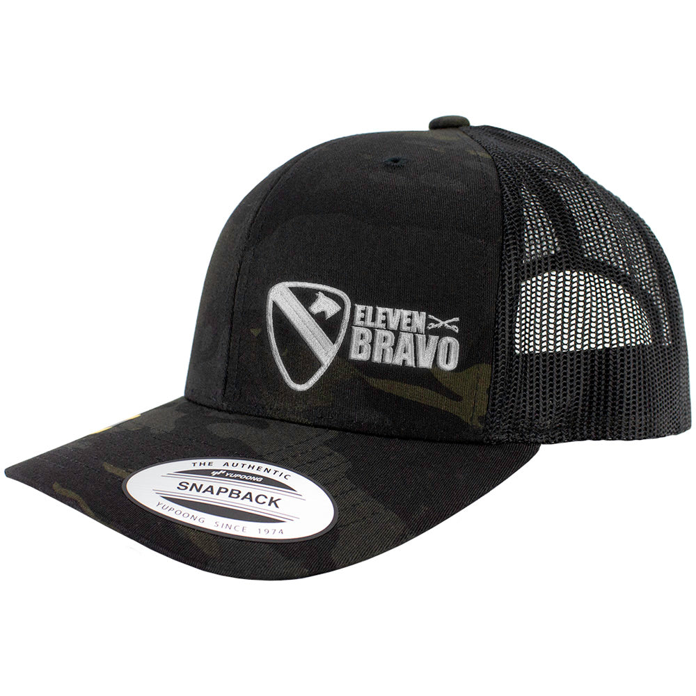 1st Cavalry 11 Bravo Series Snapback Trucker Multicam Hats and Caps