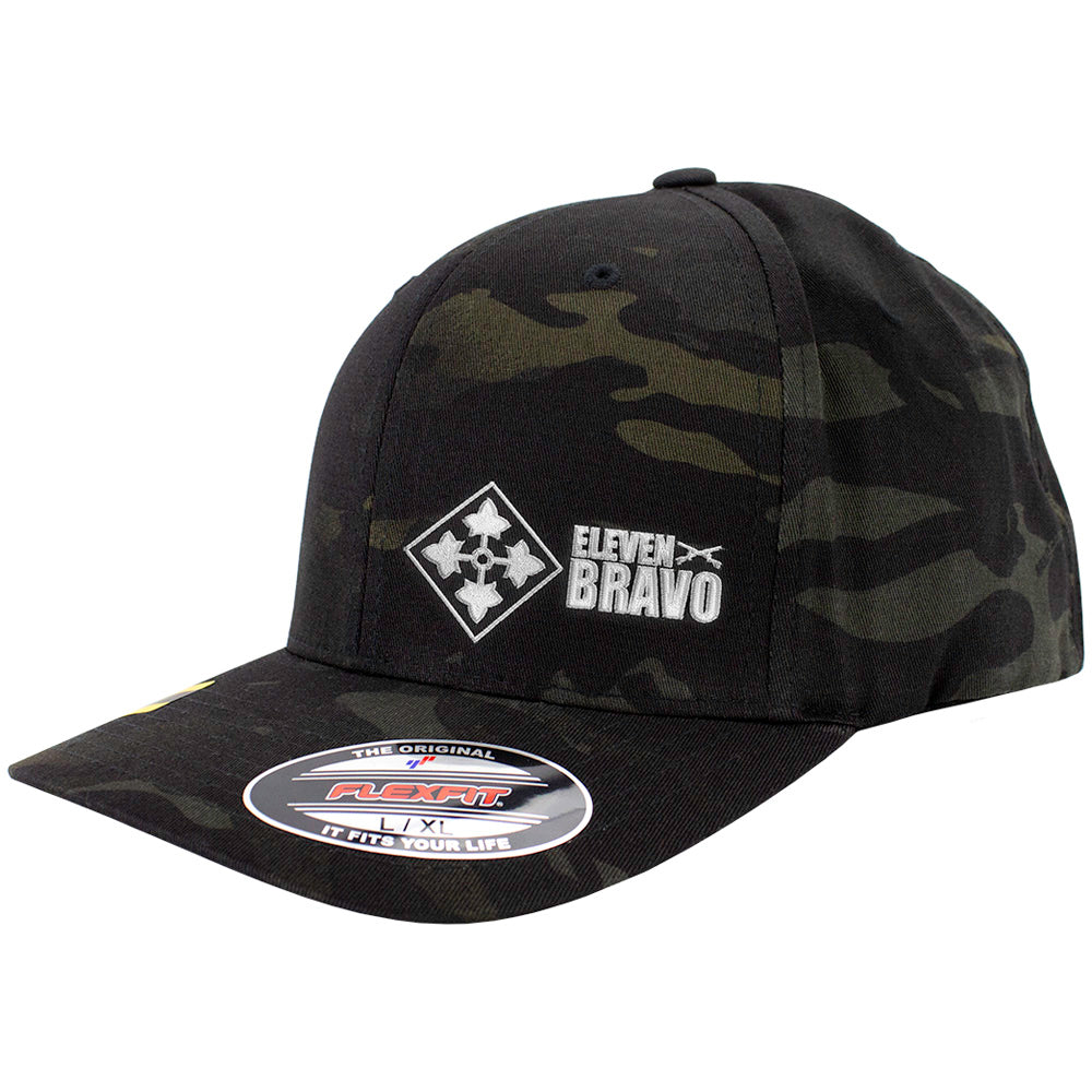 4th Infantry 11 Bravo Series FlexFit Caps Multicam Hats and Caps Hat.0306s