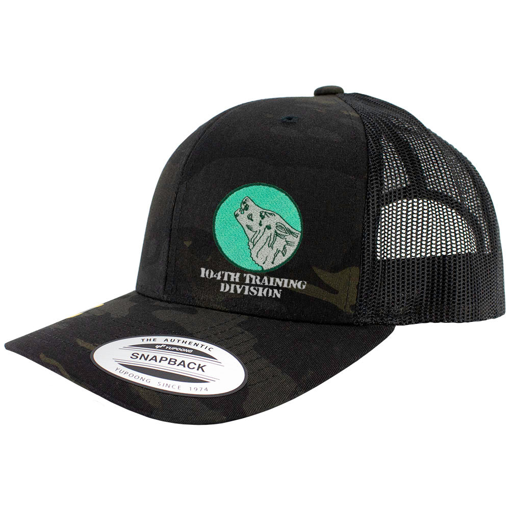 104th Training Division Snapback Trucker Cap - Multicam Hats and Caps Hat.0602