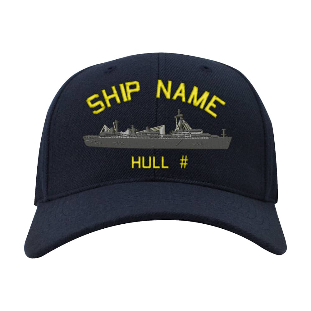U.S. Navy Custom Ship Caps - Navy Blue _ Tender