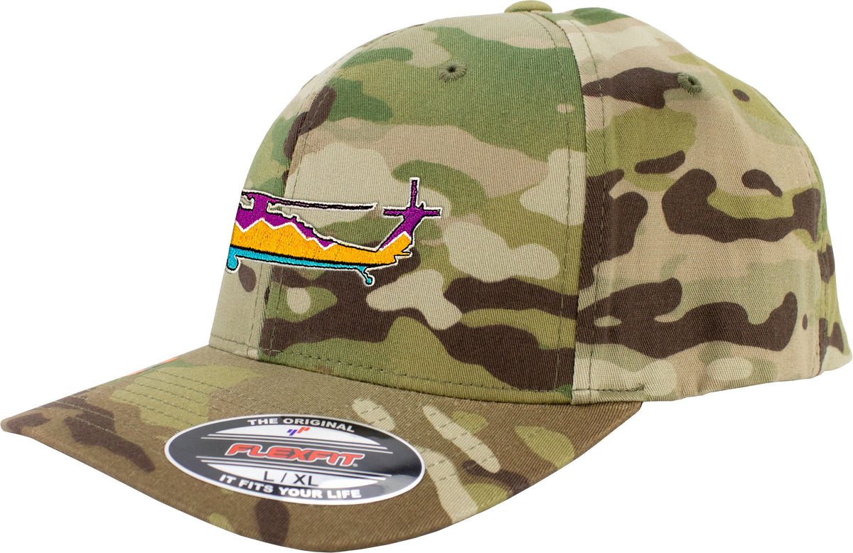 Blackhawk Sunset Embroidered FlexFit Hat