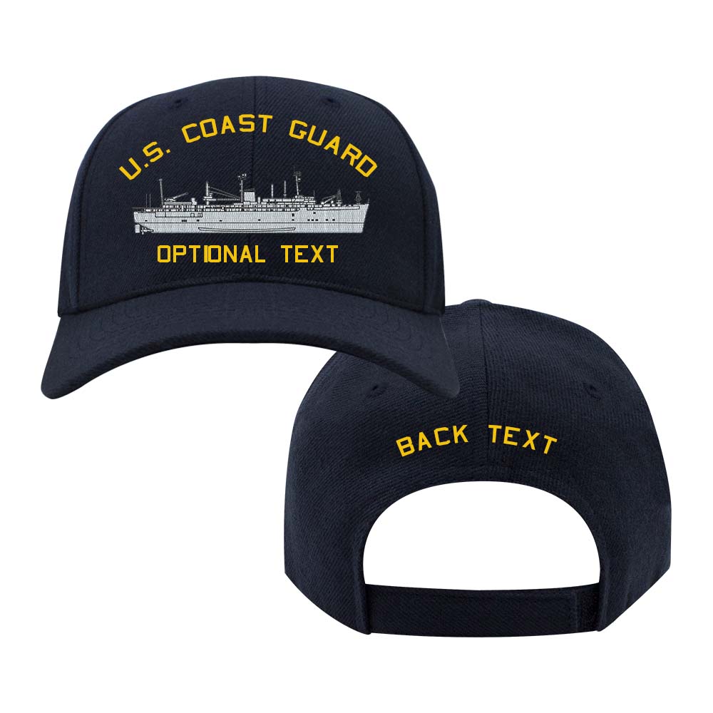 Coast Guard Custom Ship Cap - Hunley Sub Tender Hats and Caps