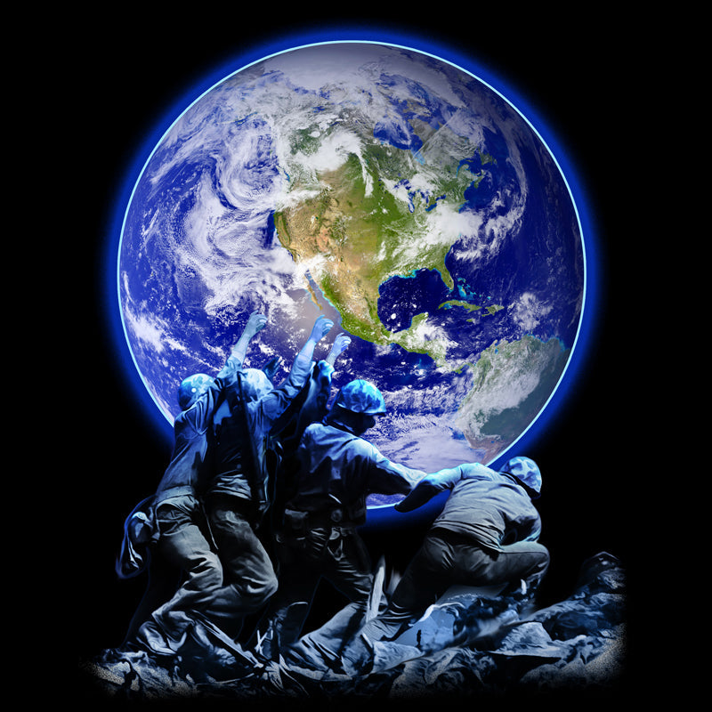 Iwo Jima Earth T-Shirt Shirts