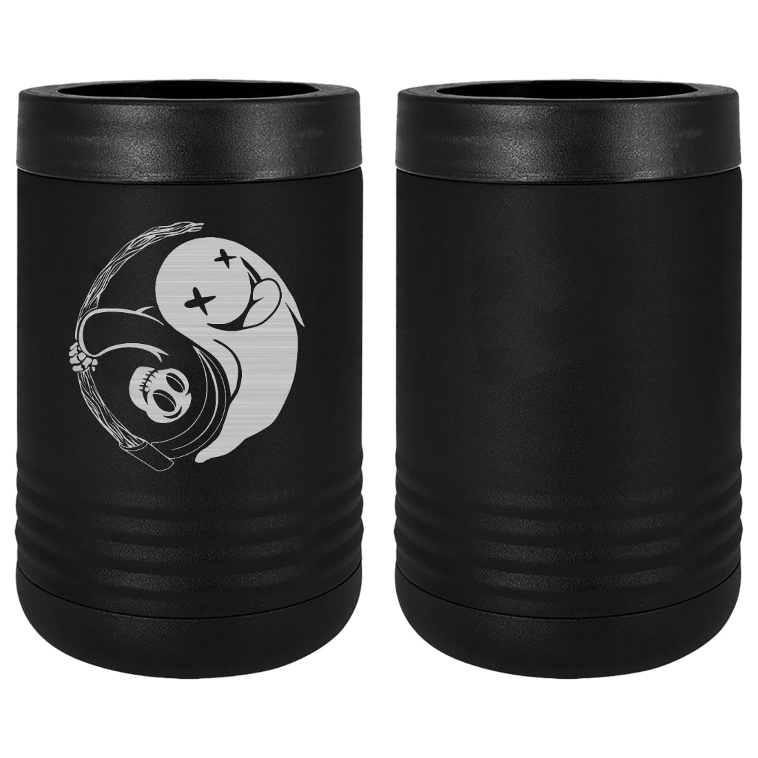 Ghost Yin Yang Laser Engraved Beverage Holder Mugs LEIH.0167.B
