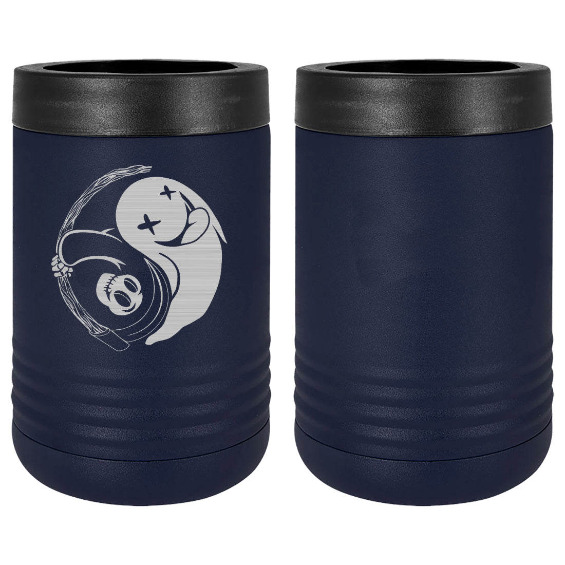 Ghost Yin Yang Laser Engraved Beverage Holder Mugs LEIH.0167.N