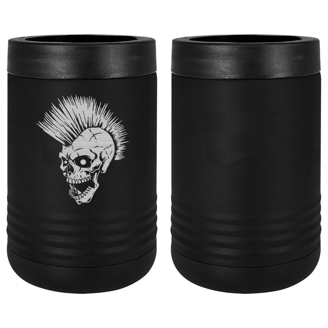 Punk Skull Laser Engraved Beverage Holder Mugs LEIH.0171.B