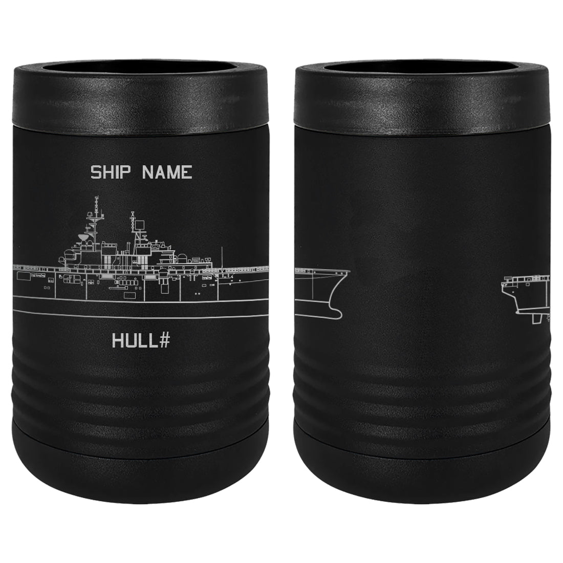 U.S. Navy Custom Ship Laser Engraved Beverage Holder Custom Product LEIH.0179.B