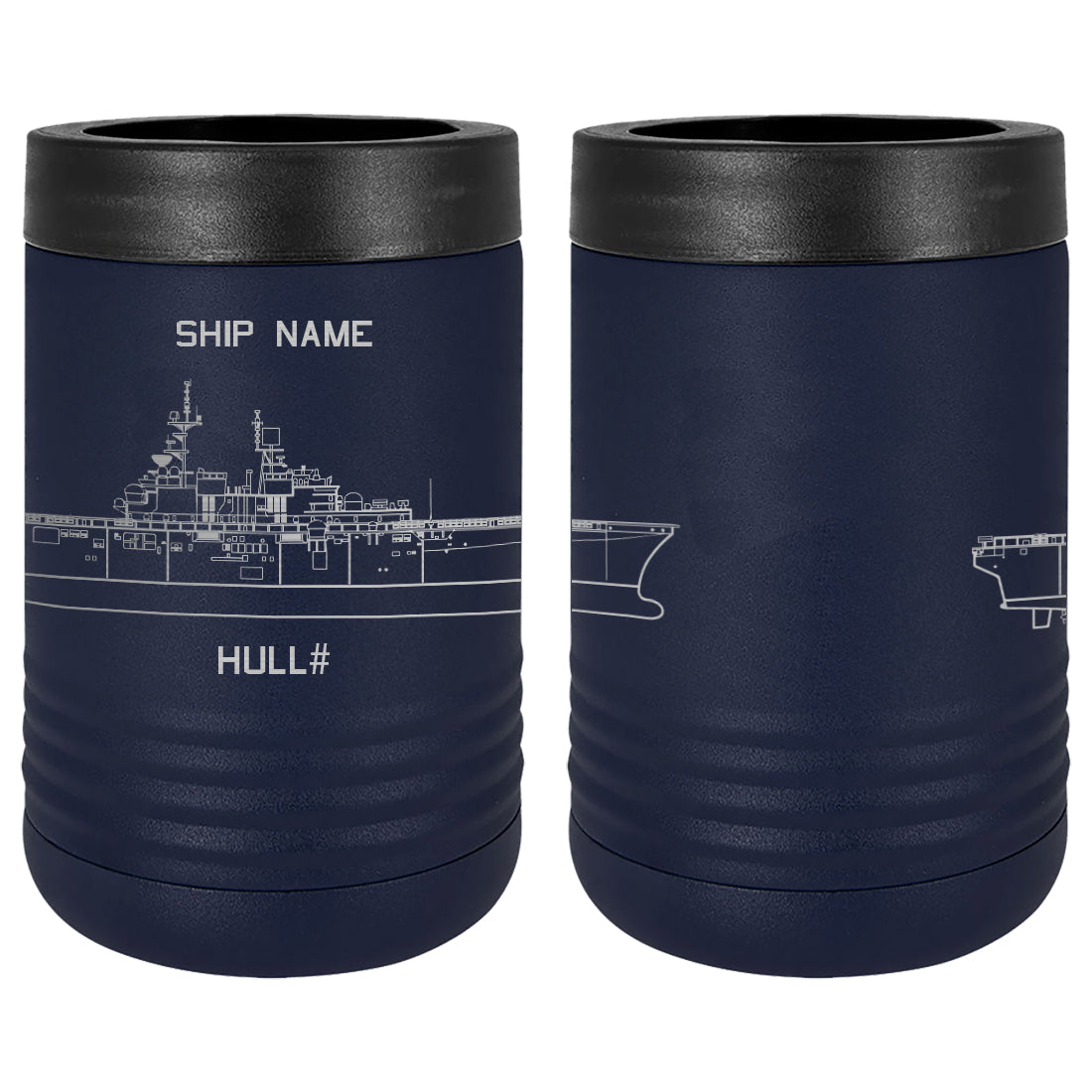 U.S. Navy Custom Ship Laser Engraved Beverage Holder Custom Product LEIH.0179.N