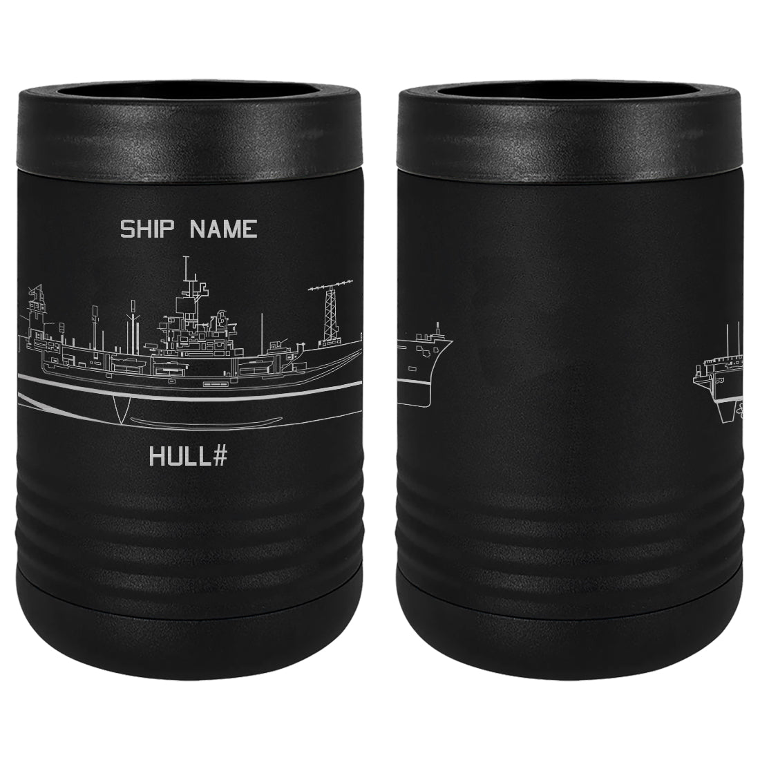 U.S. Navy Custom Ship Laser Engraved Beverage Holder Custom Product LEIH.0188.B