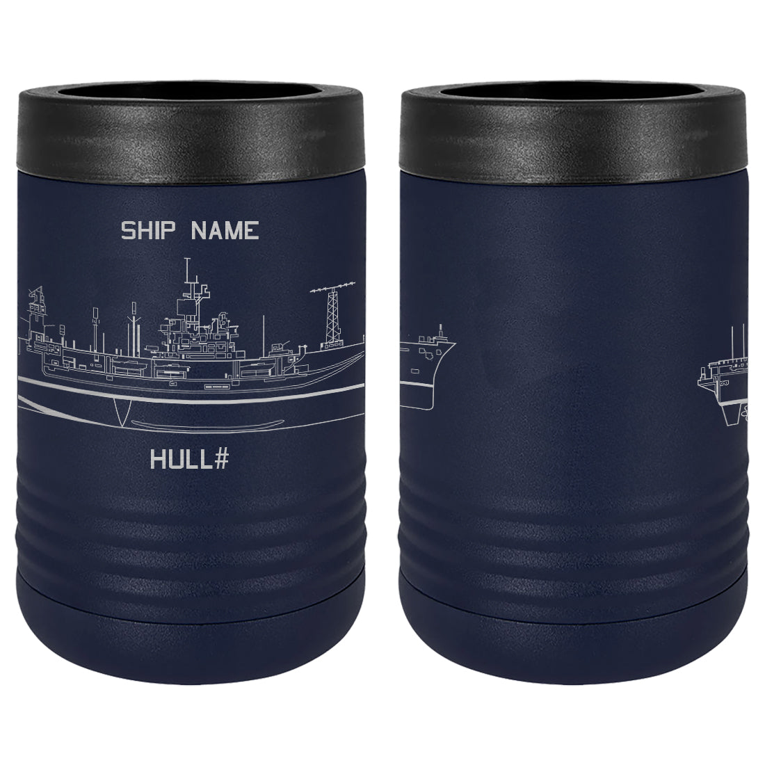 U.S. Navy Custom Ship Laser Engraved Beverage Holder Custom Product LEIH.0188.N