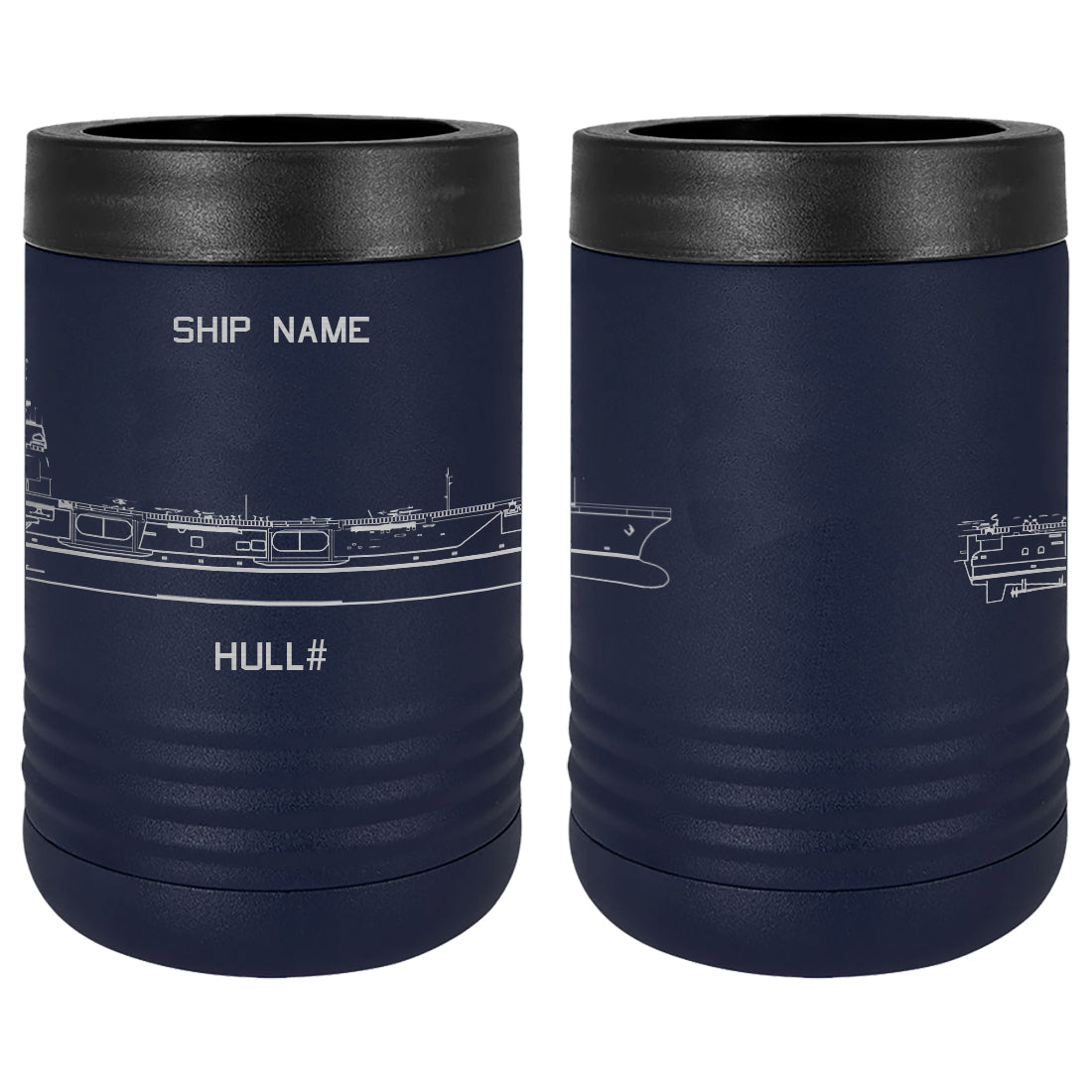 U.S. Navy Custom Ship Laser Engraved Beverage Holder Custom Product LEIH.0198.N