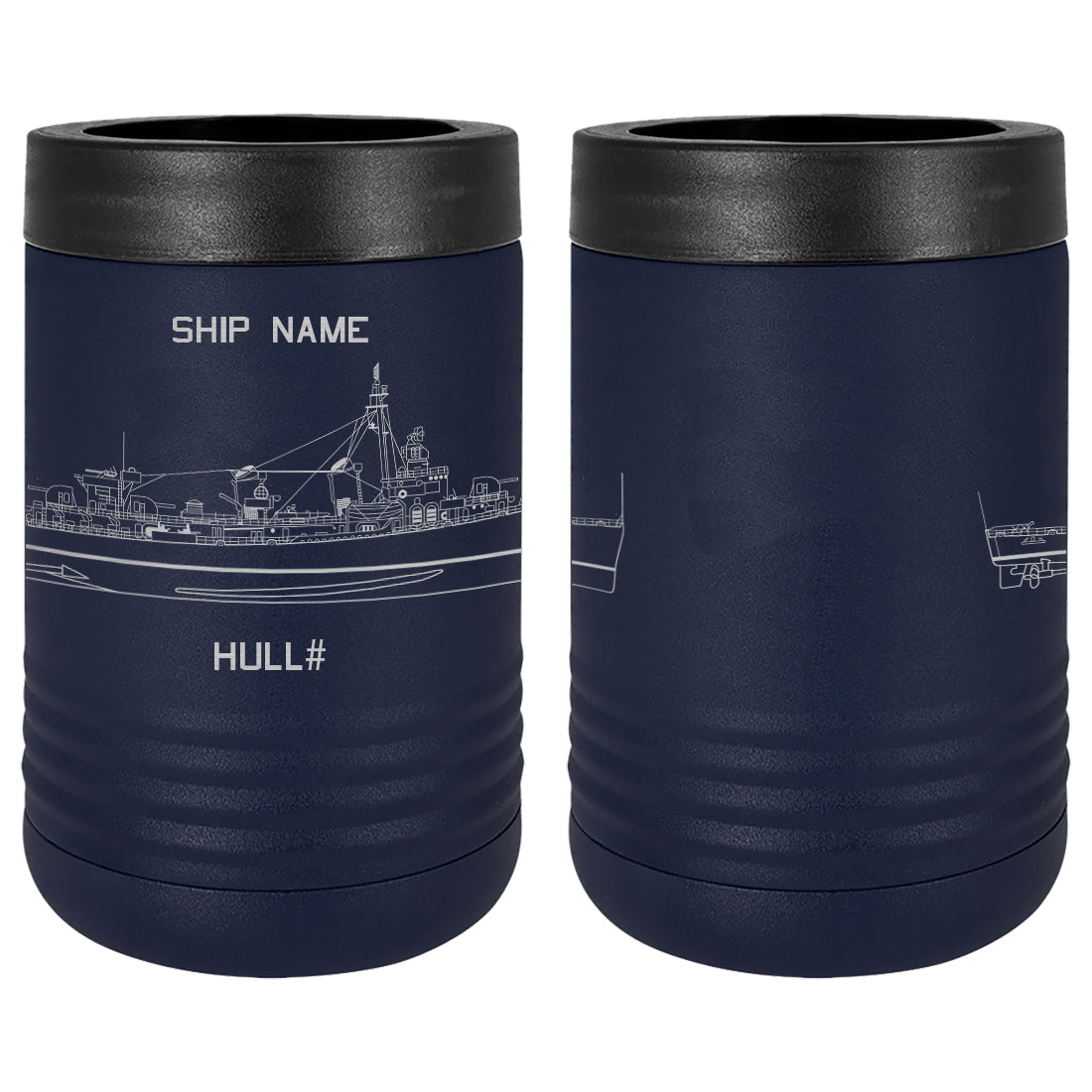U.S. Navy Custom Ship Laser Engraved Beverage Holder Custom Product LEIH.0203.N