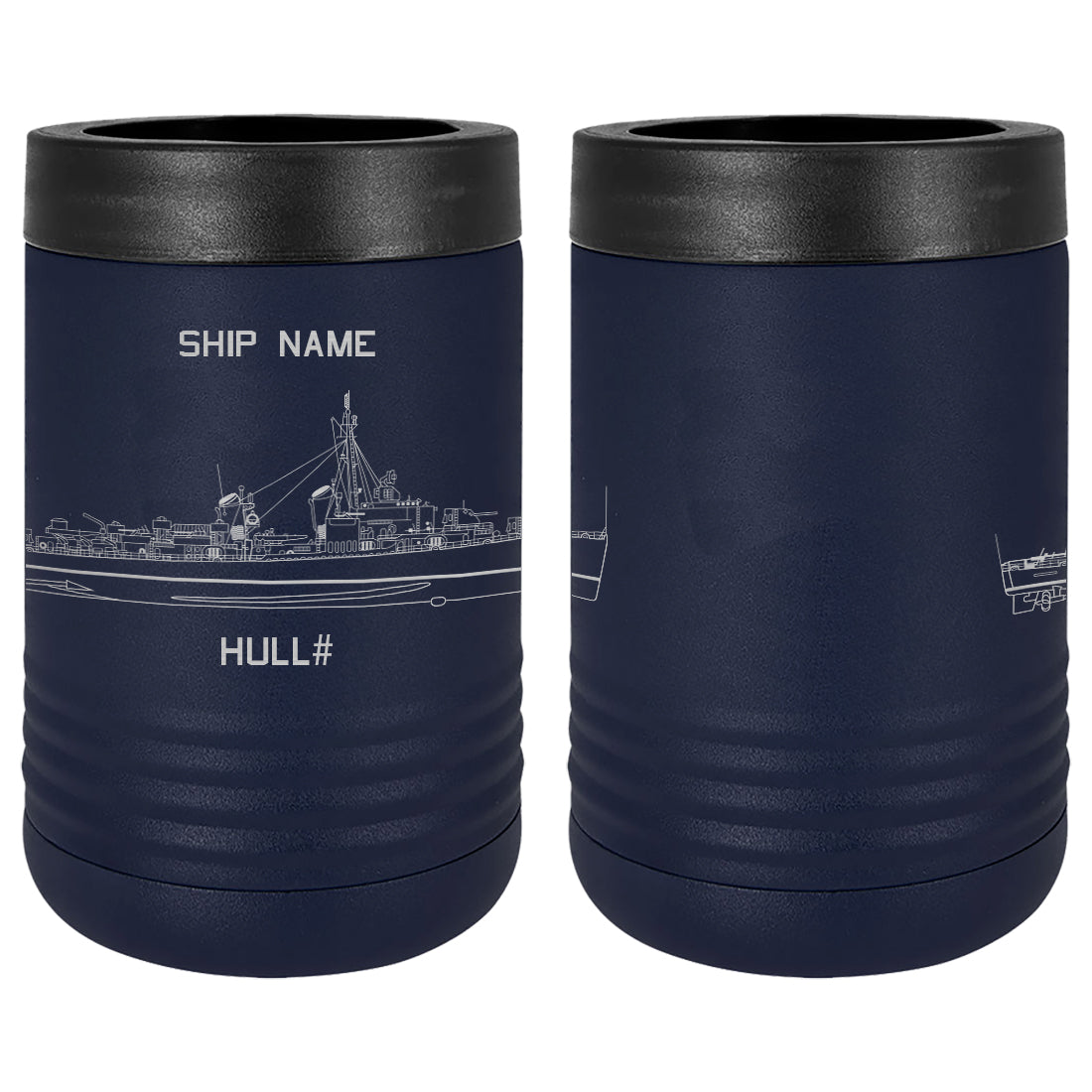 U.S. Navy Custom Ship Laser Engraved Beverage Holder Custom Product LEIH.0210.N
