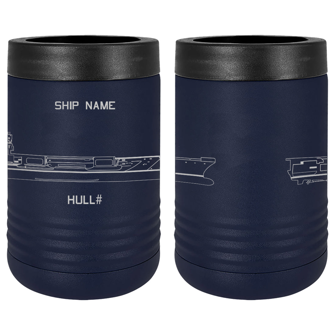 U.S. Navy Custom Ship Laser Engraved Beverage Holder Custom Product LEIH.0212.N