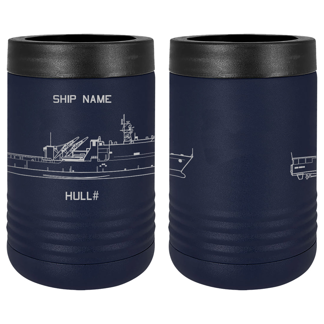 U.S. Navy Custom Ship Laser Engraved Beverage Holder Custom Product LEIH.0214.N
